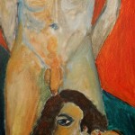 Adam und Eva 1998 (Acryl auf Sperrholz 150x142cm)