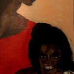 Wut 1998 (Acryl auf Sperrholz 124x54 cm)